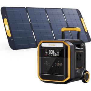 image:imageVTOMAN FlashSpeed 1000 Portable Power Station with Jumper Cables 828Wh LiFePO4 Solar Generator amp Car Jump Starter 1H Fast Charging 2000W Peak for Home Backup Camping Roadside Emergencies3600W400W Solar Panel