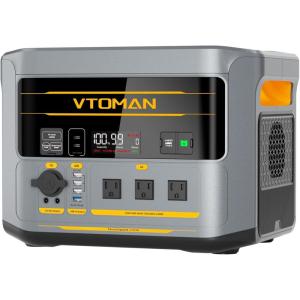 image:imageVTOMAN FlashSpeed 1000 Portable Power Station with Jumper Cables 828Wh LiFePO4 Solar Generator amp Car Jump Starter 1H Fast Charging 2000W Peak for Home Backup Camping Roadside Emergencies2400W