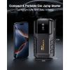 image:imageVTOMAN VL3 Jump Starter Upgraded with LiFePO4 Battery 3000A Portable Car Battery Booster for Up to 70L Gas and 50L Diesel Engines 12V Jump Box with LED Flashlight Jumper Cable Storage BagBlack