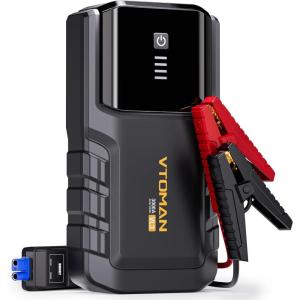 image:imageVTOMAN VL3 Jump Starter Upgraded with LiFePO4 Battery 3000A Portable Car Battery Booster for Up to 70L Gas and 50L Diesel Engines 12V Jump Box with LED Flashlight Jumper Cable Storage BagBlack