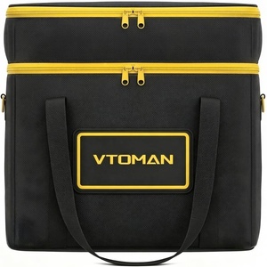image:imageVTOMAN Small Carrying Case Bag for Portable Power Station Jump 600X amp FlashSpeed 300 600 Black Power Station Not IncludedLarge